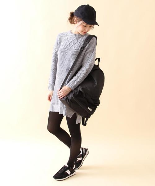 coen（コーエン）の「カラーネップニットワンピース（ワンピース・レディース・ベージュ/ライトブルー/レッド・FREE）」の6枚目の写真