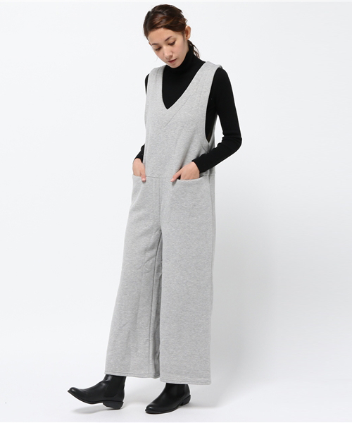 RODEO CROWNS WIDE BOWL（ロデオクラウンズワイドボウル）の「WARM カット オールインワン（ワンピース・レディース・ブラック/トップグレー/ベージュ・MEDIUM/SMALL）」の14枚目の写真