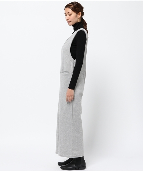 RODEO CROWNS WIDE BOWL（ロデオクラウンズワイドボウル）の「WARM カット オールインワン（ワンピース・レディース・ブラック/トップグレー/ベージュ・MEDIUM/SMALL）」の5枚目の写真