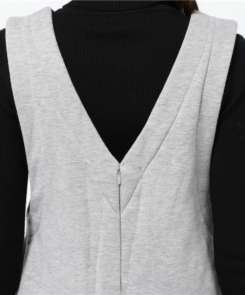 RODEO CROWNS WIDE BOWL（ロデオクラウンズワイドボウル）の「WARM カット オールインワン（ワンピース・レディース・ブラック/トップグレー/ベージュ・MEDIUM/SMALL）」の9枚目の写真