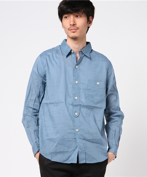 dip（ディップ）の「【dip】ディップ/ シャツ　（シャツ/ブラウス・メンズ・オリーブ/ライトブルー・LARGE/MEDIUM/SMALL）」の2枚目の写真
