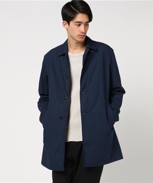 GLOSTER(グロスター)の「タイプライターステンカラーコート(ステンカラーコート・メンズ・ベージュ/ネイビー/ライトグリーン・M/S/L/XL)」の3枚目の写真