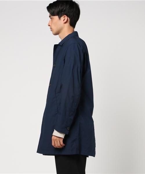 GLOSTER(グロスター)の「タイプライターステンカラーコート(ステンカラーコート・メンズ・ベージュ/ネイビー/ライトグリーン・M/S/L/XL)」の4枚目の写真