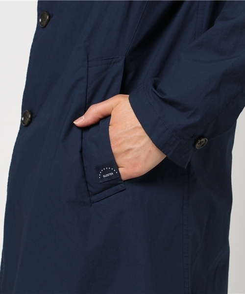 GLOSTER(グロスター)の「タイプライターステンカラーコート(ステンカラーコート・メンズ・ベージュ/ネイビー/ライトグリーン・M/S/L/XL)」の8枚目の写真