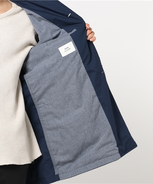 GLOSTER(グロスター)の「タイプライターステンカラーコート(ステンカラーコート・メンズ・ベージュ/ネイビー/ライトグリーン・M/S/L/XL)」の11枚目の写真