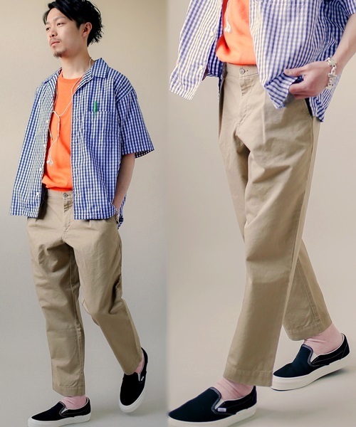 セールSHIPS BLUESTORE: チノテーパードアンクルパンツ（チノパンツ