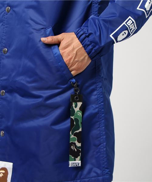 A BATHING APE（アベイシングエイプ）の「BAPE LONG COACH JACKET M（ミリタリージャケット・メンズ・ネイビー/オリーブ・SMALL/MEDIUM/LARGE/X-LARGE/XX-LARGE）」の8枚目の写真