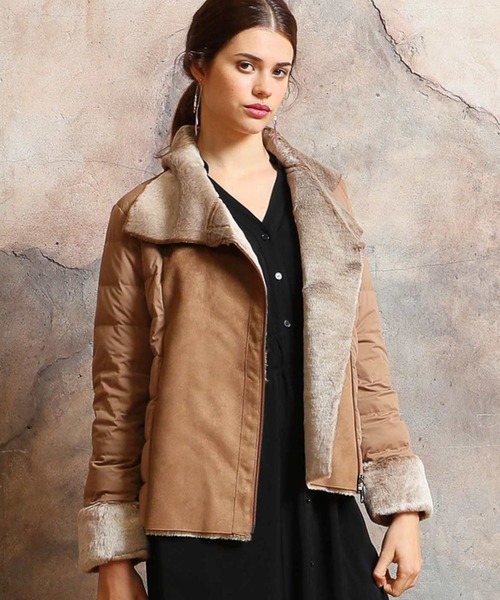 YOSOOU�i���\�I�E�j�́uFake Mouton Jacket/�t�F�C�N���[�g���W���P�b�g�i�_�E���W���P�b�g/�R�[�g�j�v�b�L������