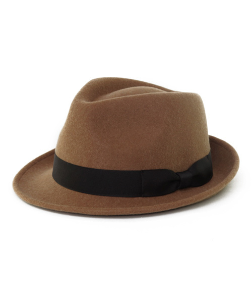 希少・ヴィンテージ■GIORGIO ARMANI 中折れハット　ブラウン MANISH RAFFIA（マニッシュ ラフィア）SE507 ブラウン - STETSON