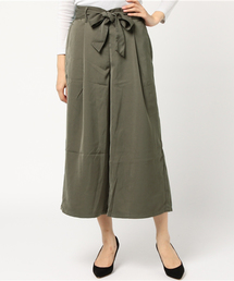 earth music&ecology | ・ウエストリボンワイドクロップドパンツ(その他パンツ)