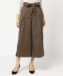 earth music&ecology | ・ウエストリボンワイドクロップドパンツ(その他パンツ)