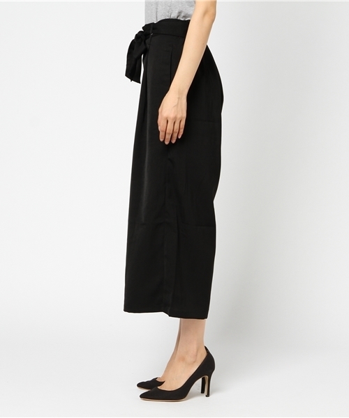 earth music&ecology（アースミュージックアンドエコロジー）の「・ウエストリボンワイドクロップドパンツ（その他パンツ・レディース・ボルドー/ブルーグリーン/ブラック/カーキ/その他/その他31・FREE）」の11枚目の写真