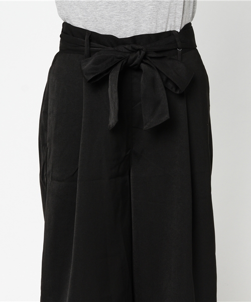 earth music&ecology（アースミュージックアンドエコロジー）の「・ウエストリボンワイドクロップドパンツ（その他パンツ・レディース・ボルドー/ブルーグリーン/ブラック/カーキ/その他/その他31・FREE）」の7枚目の写真