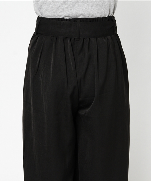 earth music&ecology（アースミュージックアンドエコロジー）の「・ウエストリボンワイドクロップドパンツ（その他パンツ・レディース・ボルドー/ブルーグリーン/ブラック/カーキ/その他/その他31・FREE）」の12枚目の写真