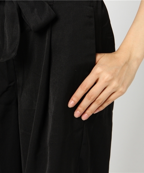 earth music&ecology（アースミュージックアンドエコロジー）の「・ウエストリボンワイドクロップドパンツ（その他パンツ・レディース・ボルドー/ブルーグリーン/ブラック/カーキ/その他/その他31・FREE）」の13枚目の写真