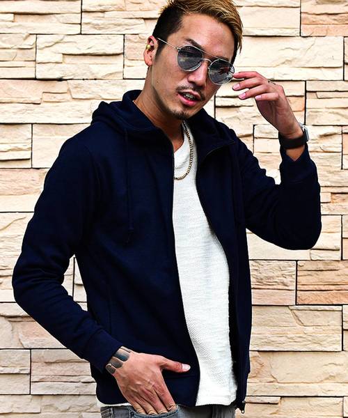 JOKER（ジョーカー）の「スウェットジップパーカー トレーナー（パーカー・メンズ・ブルー系その他/カーキ/ベージュ/オフホワイト/杢グレー/ブラック/ネイビー/ライトピンク/ブラック系その他/グレー系その他/ブルー系その他2/ホワイト系その他/グレー系その他2/サックスブルー/チェック/ブラック系その他2/ブラウン系その他/レッド系その他・XL/M/S/L）」の13枚目の写真