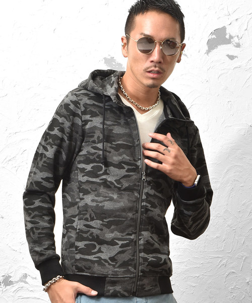 JOKER（ジョーカー）の「スウェットジップパーカー トレーナー（パーカー・メンズ・ブルー系その他/カーキ/ベージュ/オフホワイト/杢グレー/ブラック/ネイビー/ライトピンク/ブラック系その他/グレー系その他/ブルー系その他2/ホワイト系その他/グレー系その他2/サックスブルー/チェック/ブラック系その他2/ブラウン系その他/レッド系その他・XL/M/S/L）」の6枚目の写真