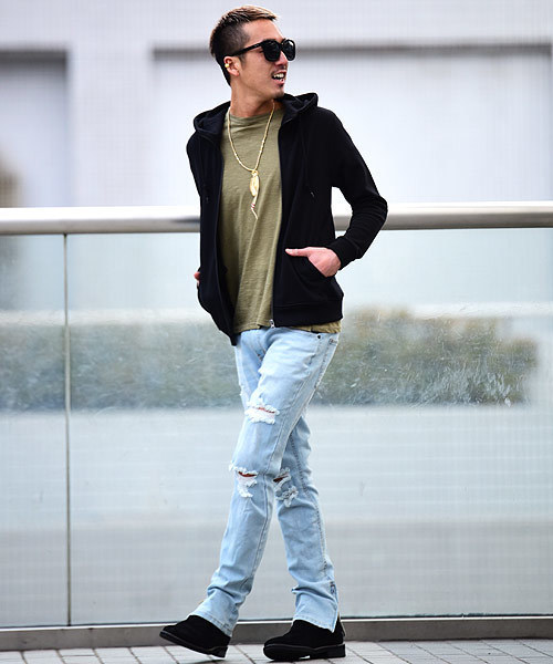 JOKER（ジョーカー）の「スウェットジップパーカー トレーナー（パーカー・メンズ・ブルー系その他/カーキ/ベージュ/オフホワイト/杢グレー/ブラック/ネイビー/ライトピンク/ブラック系その他/グレー系その他/ブルー系その他2/ホワイト系その他/グレー系その他2/サックスブルー/チェック/ブラック系その他2/ブラウン系その他/レッド系その他・XL/M/S/L）」の19枚目の写真