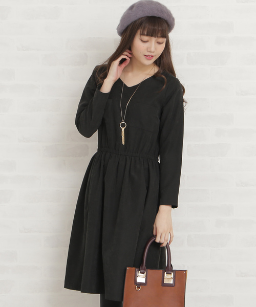 N.（N. Natural Beauty Basic）（エヌエヌナチュラルビューティーベーシック）の「ピーチドロップワンピース（ワンピース・レディース・ブラック/ベージュ/ブルー/カーキ・MEDIUM）」の2枚目の写真