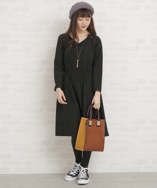 N.（N. Natural Beauty Basic）（エヌエヌナチュラルビューティーベーシック）の「ピーチドロップワンピース（ワンピース・レディース・ブラック/ベージュ/ブルー/カーキ・MEDIUM）」の12枚目の写真