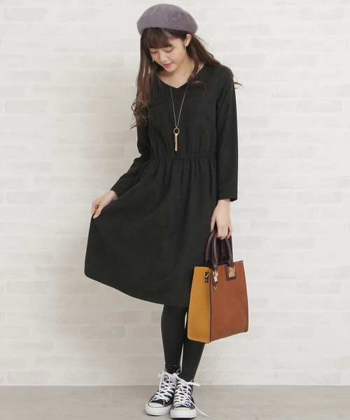 N.（N. Natural Beauty Basic）（エヌエヌナチュラルビューティーベーシック）の「ピーチドロップワンピース（ワンピース・レディース・ブラック/ベージュ/ブルー/カーキ・MEDIUM）」の19枚目の写真