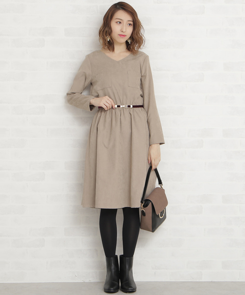 N.（N. Natural Beauty Basic）（エヌエヌナチュラルビューティーベーシック）の「ピーチドロップワンピース（ワンピース・レディース・ブラック/ベージュ/ブルー/カーキ・MEDIUM）」の22枚目の写真