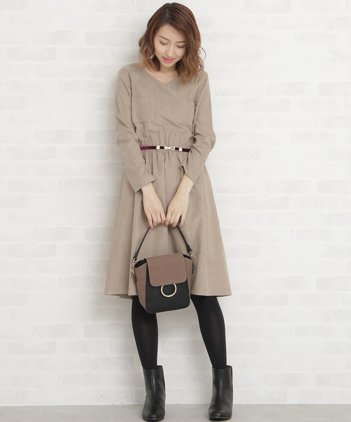 N.（N. Natural Beauty Basic）（エヌエヌナチュラルビューティーベーシック）の「ピーチドロップワンピース（ワンピース・レディース・ブラック/ベージュ/ブルー/カーキ・MEDIUM）」の10枚目の写真