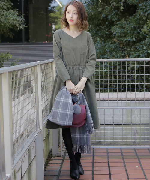 N.（N. Natural Beauty Basic）（エヌエヌナチュラルビューティーベーシック）の「ピーチドロップワンピース（ワンピース・レディース・ブラック/ベージュ/ブルー/カーキ・MEDIUM）」の7枚目の写真