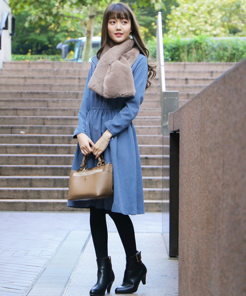 N.（N. Natural Beauty Basic）（エヌエヌナチュラルビューティーベーシック）の「ピーチドロップワンピース（ワンピース・レディース・ブラック/ベージュ/ブルー/カーキ・MEDIUM）」の14枚目の写真