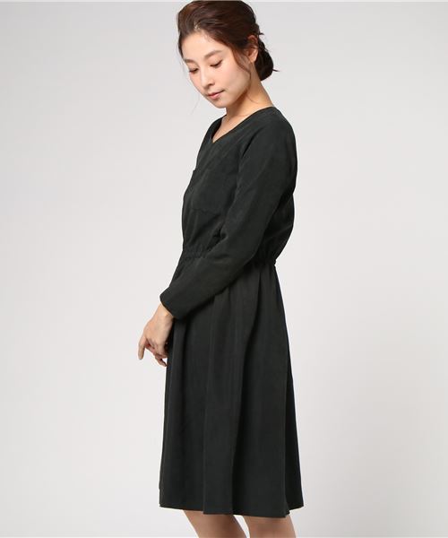 N.（N. Natural Beauty Basic）（エヌエヌナチュラルビューティーベーシック）の「ピーチドロップワンピース（ワンピース・レディース・ブラック/ベージュ/ブルー/カーキ・MEDIUM）」の5枚目の写真