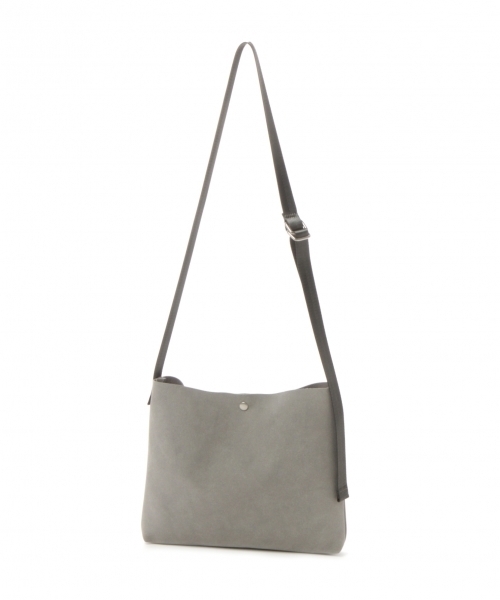 GLOBAL WORK（グローバルワーク）の「フェイクレザーサコッシュ/780744（クラッチバッグ・メンズ・ライトブルー/ブラック/グレー/ライトイエロー/オフホワイト/ゴールド系その他/グレー系その他・FREE）」の4枚目の写真