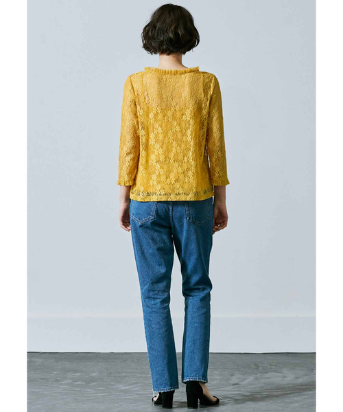 MEDE19F（メデジュウキュウ）の「MEDE19F　レーストップスセット（シャツ/ブラウス・レディース・イエロー/ピンク/ダークグリーン・X-LARGE/MEDIUM/LARGE）」の16枚目の写真