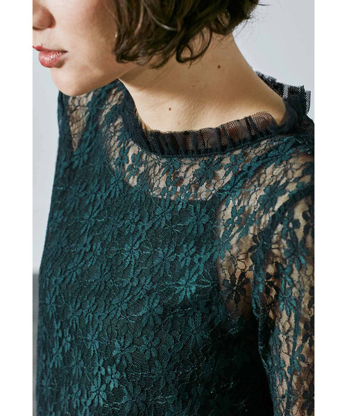 MEDE19F（メデジュウキュウ）の「MEDE19F　レーストップスセット（シャツ/ブラウス・レディース・イエロー/ピンク/ダークグリーン・X-LARGE/MEDIUM/LARGE）」の19枚目の写真