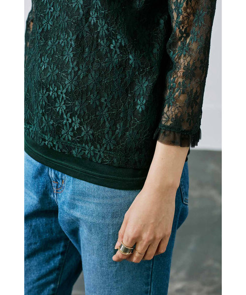 MEDE19F（メデジュウキュウ）の「MEDE19F　レーストップスセット（シャツ/ブラウス・レディース・イエロー/ピンク/ダークグリーン・X-LARGE/MEDIUM/LARGE）」の20枚目の写真