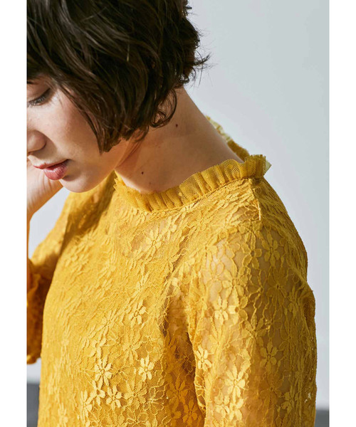 MEDE19F（メデジュウキュウ）の「MEDE19F　レーストップスセット（シャツ/ブラウス・レディース・イエロー/ピンク/ダークグリーン・X-LARGE/MEDIUM/LARGE）」の22枚目の写真