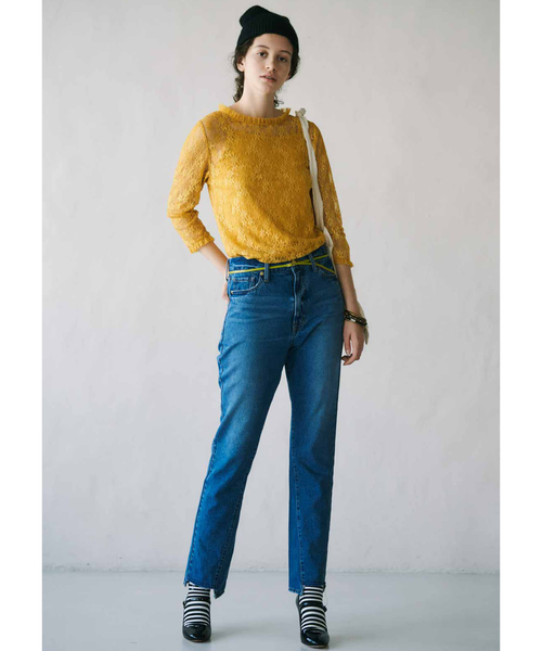 MEDE19F（メデジュウキュウ）の「MEDE19F　レーストップスセット（シャツ/ブラウス・レディース・イエロー/ピンク/ダークグリーン・X-LARGE/MEDIUM/LARGE）」の12枚目の写真