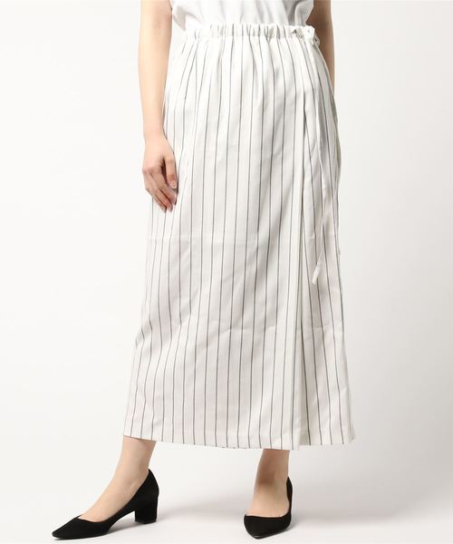 MOUSSY（マウジー）の「STRIPED LONG SKIRT（スカート・レディース・ダークネイビー/ホワイト系その他/レッド系その他・1/2）」の8枚目の写真