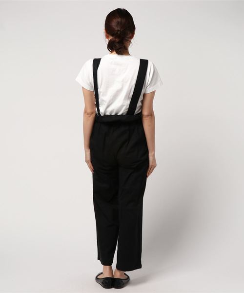 WEGO（ウィゴー）の「WEGO/ハイウエストサロペット（サロペット/オーバーオール・レディース・カーキ/ブラック・FREE）」の3枚目の写真