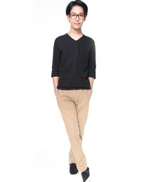 おしゃれスタ（オシャレスタ）の「ストレッチチノパンツ(IR) レディース メンズ（チノパンツ）」