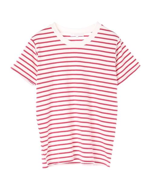 AMERICAN HOLIC（アメリカンホリック）の「・60新彊綿スムースボーダークルーネックTシャツ★（Tシャツ/カットソー・レディース・ブラック/ピンク/ブルー/杢グレー・L/M）」の12枚目の写真