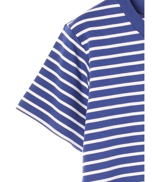 AMERICAN HOLIC（アメリカンホリック）の「・60新彊綿スムースボーダークルーネックTシャツ★（Tシャツ/カットソー・レディース・ブラック/ピンク/ブルー/杢グレー・L/M）」の5枚目の写真