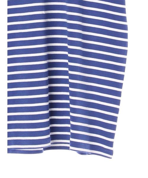 AMERICAN HOLIC（アメリカンホリック）の「・60新彊綿スムースボーダークルーネックTシャツ★（Tシャツ/カットソー・レディース・ブラック/ピンク/ブルー/杢グレー・L/M）」の18枚目の写真