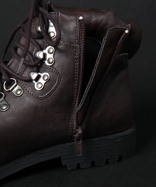 CIAOPANIC(チャオパニック)の「【1 to 10 people×Ciaopanic】クライミングZip Boots(ブーツ・メンズ・ブラック/ダークブラウン/ブラウン/キャメル・SMALL/LARGE/MEDIUM)」の8枚目の写真