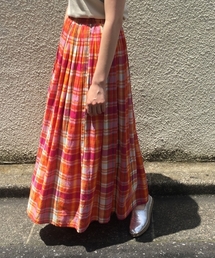 LOWRYS FARM | マドラスチェックマキシスカート　786675(スカート)