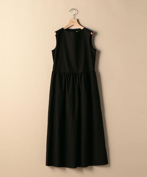 BEAUTY&YOUTH UNITED ARROWS（ビューティーアンドユースユナイテッドアローズ）の「BY ブロードギャザーノースリーブワンピース ◆（ワンピース・レディース・ライトブルー/モカ/ブラック・FREE）」の6枚目の写真