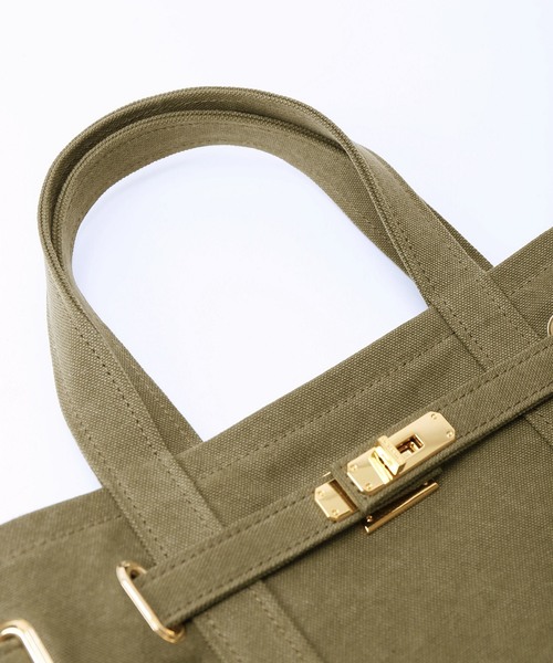 sita parantica(シータパランティカ)の「SITA PARANTICA CANVAS TOTE BAG(トートバッグ・レディース・ホワイト/ブラック/ベージュ/カーキ・FREE)」の7枚目の写真