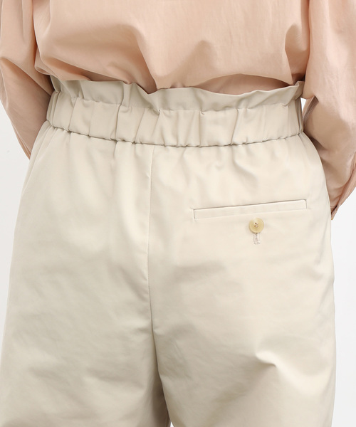 SALON adam et rope'（サロン アダム エ ロペ）の「コットンライクポリエステルワイドパンツ（その他パンツ・レディース・ブラック/ベージュ・X-SMALL/S/M）」の10枚目の写真