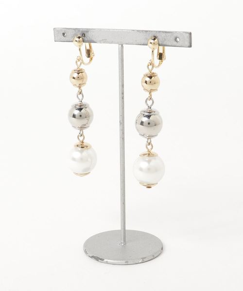 RiNc （リンク）の「【 Erin & Emma / エリン アンド エマ 】 Earrings / スリーカラー ドロップ イヤリング（イヤリング・レディース・ゴールド・FREE）」の6枚目の写真