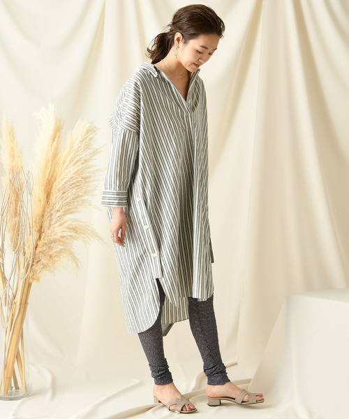 DouDou（ドゥドゥ）の「ストレッチレースレギンス（レギンス/スパッツ・レディース・ベージュ/グレー/ホワイト系その他・FREE）」の7枚目の写真