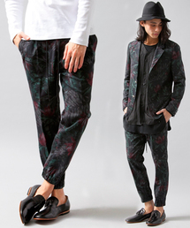 MONKEY TIME | MT∴ ダーク トロピカルプリント リブパンツ(その他パンツ)